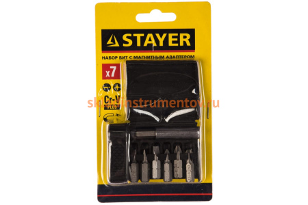 Набор бит 7 предметов STAYER 26082-H7