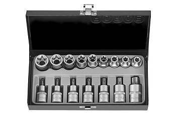 Набор головок 1/2" Е и TORX 16 шт. FORCE 4171