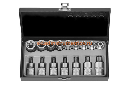 Набор головок 1/2" Е и TORX 16 шт. FORCE 4171