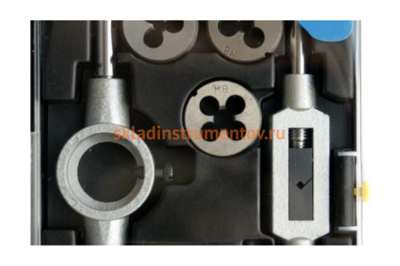 Набор метчиков и плашек (12 шт) ПРАКТИКА 779-455