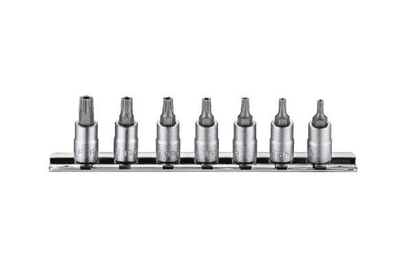 Набор головок TS10-TS40 1/4", на планке, 7 шт. FORCE 20711