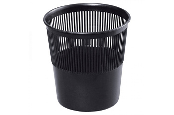 Корзина для бумаг BRAUBERG сетчатая, 9 литров, черная 237001