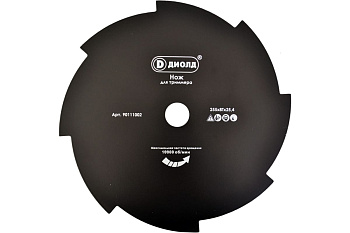 Нож (255х1.6х25.4 мм; 8Т) для триммера ДИОЛД 90111002