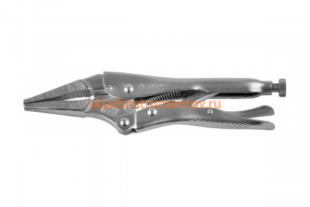 Ручной зажим Зубр Эксперт с удлиненными губками из кованой Cr-V стали для мест с ограниченным доступом 225 мм 22511-22