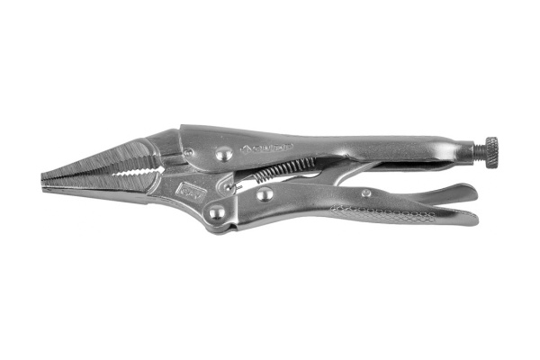 Ручной зажим Зубр Эксперт с удлиненными губками из кованой Cr-V стали для мест с ограниченным доступом 225 мм 22511-22