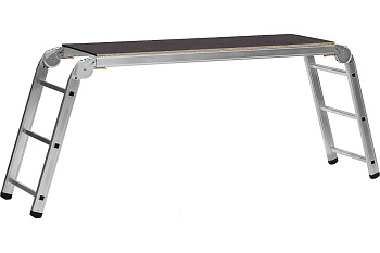 Рабочие подмости СИБИН РП-36 3x6x3 ступени, алюмин, складные с фиксированной площадкой 38843