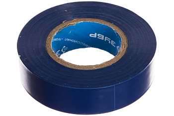 Изолента ПВХ ЗУБР Электрик-20 не поддерживает горение, 20м 0,16x19мм, синяя 1234-7_z02