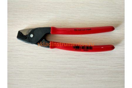 Кабелерез KNIPEX StepCut ступенчатый рез, кабель д. 15 мм, 50 кв.мм,  L-160 мм, обливные рукоятки KN-9511160