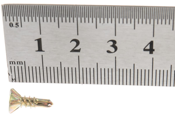 Саморезы со сверлом Зубр для оконного профиля, желтопассивированные, PH2, 3,9x13мм, ТФ1, 1100шт 4-300231-39-013