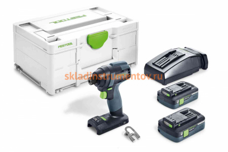 Ударный аккумуляторный шуруповерт FESTOOL TID 18 HPC4,0 I-Plus 576482