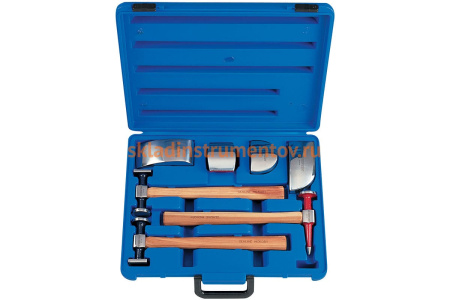 Набор рихтовочных молотков и поддержек, 7шт KING TONY 9CF-107