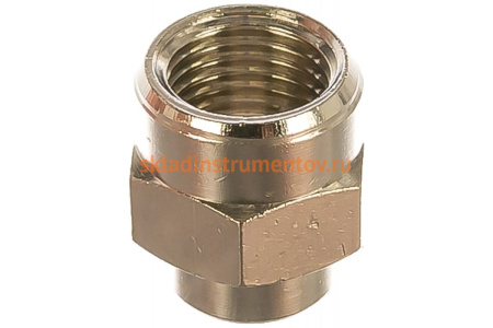 Муфта цилиндрическая мама 1/8" - мама 1/8" 1225/2 280/1 F1/8*F1/8" GAV 12024