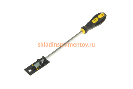 Шлицевая отвертка SL8х200мм 8мм магнитная с противоскользящей ручкой ЭВРИКА ER-7DA-15H