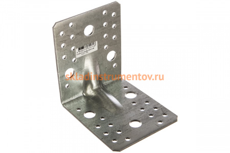 Крепежный усиленный уголок ЗУБР УКУ-2.5 90х105х105 х 2.5мм 31011-105