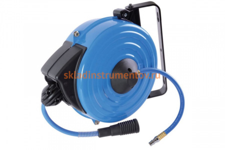 Катушка автоматическая с полиуретановым шлангом высокого давления (8х12 мм, 15 м, резьба 1/4", Japan) KING TONY 79910-15