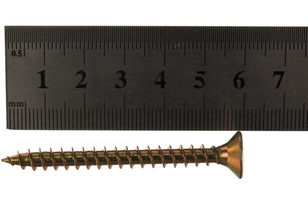 Универсальные саморезы СУ-Ж ЗУБР, 60 х 6.0 мм, 12 шт, желтый цинк, 300396-60-060