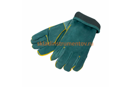 Спилковые краги FOXWELD зелёные 6323