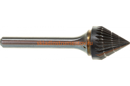 Бор-фреза форма J зенкер с вершиной 60 градусов (16x15 мм, хвостовик 6 мм) D.BOR 9F-19160K02D