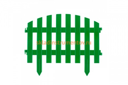 Декоративный забор "Винтаж", 28x300 см, зеленый PALISAD Россия 65012