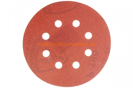 Круг шлифовальный на липучке для обработки древесины и металла (125 мм; Р180; 8 отверстий) KLINGSPOR 89495