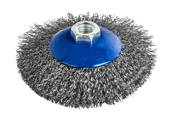 Кордщетка радиальная с наклоном мягкая (115 мм; М14) для УШМ ПРАКТИКА 773-354