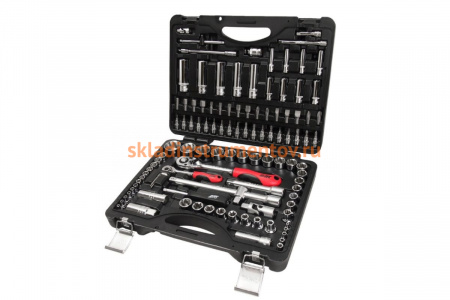 Набор торцевых головок и вставок для поврежденных болтов и гаек (1/4”, 1/2”, 110шт) JTC S110B-B72