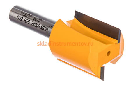 Фреза пазовая прямая (22х22 мм; хвостовик 8 мм) по дереву Энкор 9222