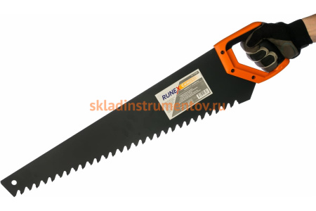 Ножовка по пенобетону Runex Cement 600мм твердосплавные зубья 577404