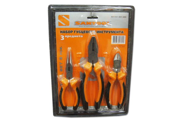 Набор губцевого инструмента SANTOOL 3 предмета 031101-001-003