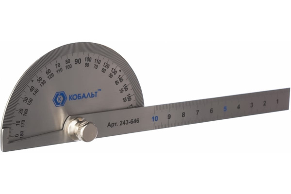 Переставной угломер с транспортиром 150мм КОБАЛЬТ 243-646