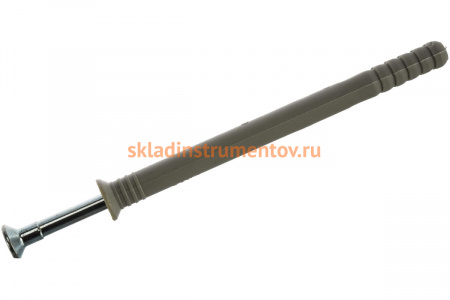 Дюбель-гвоздь полипропиленовый с потайным бортиком 2 шт. (8х100 мм; ТФ6) Зубр 4-301346-08-100