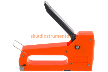 Мебельный пластиковый степлер со скобами 100 шт, тип скобы 53, 4-8 мм SPARTA 42001