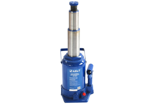 Бутылочный двухштоковый домкрат 20т AE&T T02020