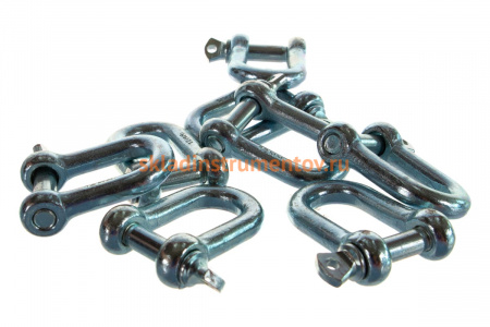 Скоба такелажная прямая 8 шт. (12 мм; ТФ5) Зубр 4-304515-12