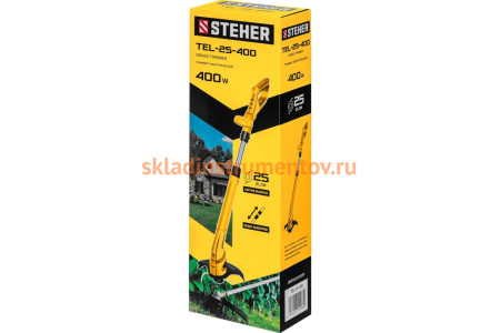 Сетевой триммер STEHER 400 Вт TEL-25-400