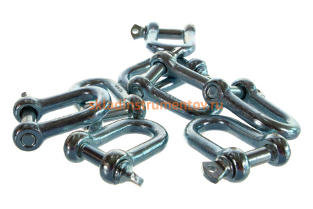 Скоба такелажная прямая 8 шт. (12 мм; ТФ5) Зубр 4-304515-12 Скоба такелажная прямая 8 шт. (12 мм; ТФ5) Зубр 4-304515-12