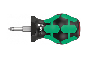 Крестовая отвёртка для карбюраторов WERA 350 PH Stubby PH2x25 мм WE-008851