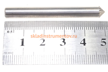 Бор-фреза форма K зенкера с вершиной 90 градусов (6x3 мм, хвостовик 6 мм) D.BOR 9F-20060K02D