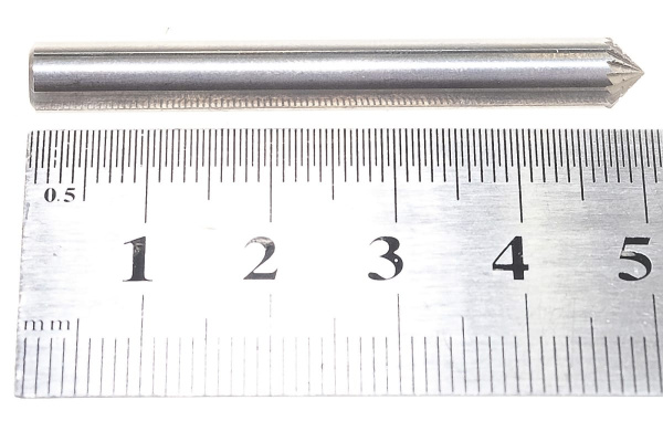 Бор-фреза форма K зенкера с вершиной 90 градусов (6x3 мм, хвостовик 6 мм) D.BOR 9F-20060K02D