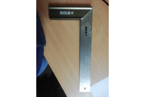 Столярный угольник (алюминий, 300х145 мм) SOLA SRB 300 56012201