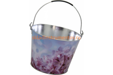 Садовое оцинкованное ведро СПЕЦ Garden&Flowers 5л Сирень GF-MB502