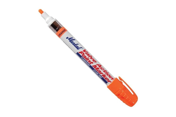 Маркер-краска Markal Valve Action, промышленный, универсальный, 3 мм, флуоресцентный оранжевый 97052