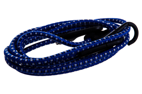 Шнур Зубр "ЭКСПЕРТ" резиновый крепежный пластиковые крюки со стальным сердечником, 120 см, d 8 мм, 2 шт 40508-120