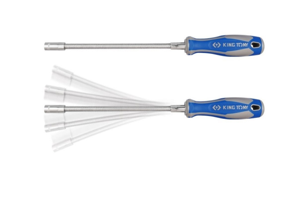 Гибкая торцевая отвертка для хомутов 5 мм, 300 мм KING TONY 1453-05