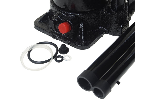 Гидравлический бутылочный домкрат с клапаном ЭВРИКА 12 т, ремкомплект ER-80121