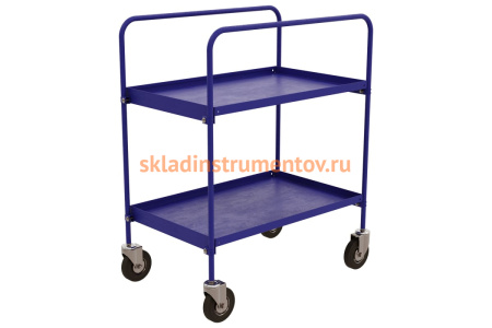 Тележка RUSKLAD СТБ 1 сервисная, двух ярусная, с болтовыми колёсами d125мм Тележка RUSKLAD СТБ 1 сервисная, двух ярусная, с болтовыми колёсами d125мм