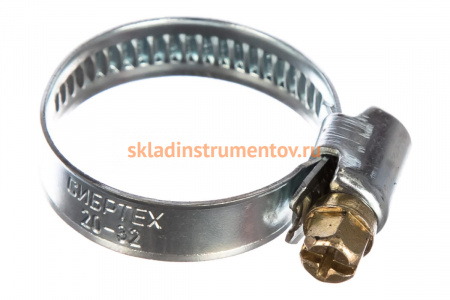 Металлический хомут СИБРТЕХ 20-32 мм 50 шт ширина 9 мм 47559